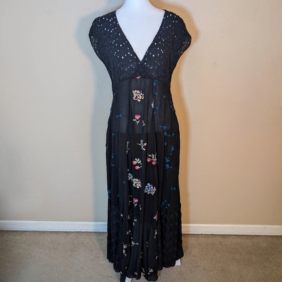 Johnny Was Dresses & Skirts - Johnny Was "Clarabelle" Embroidered Eyelet Maxi Dress